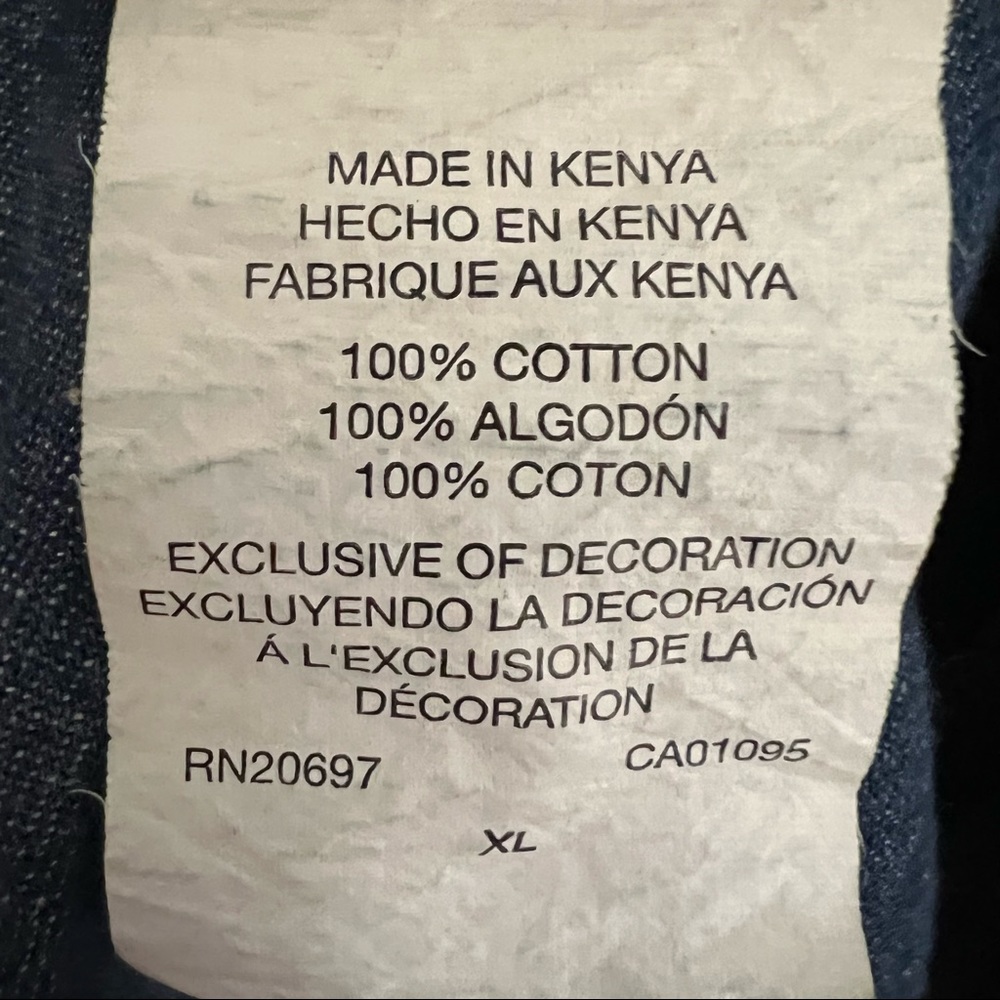 Dickies Dirty Denim Long Sleeve Button Down Work Shirt SIze XL - Picture 15 of 16